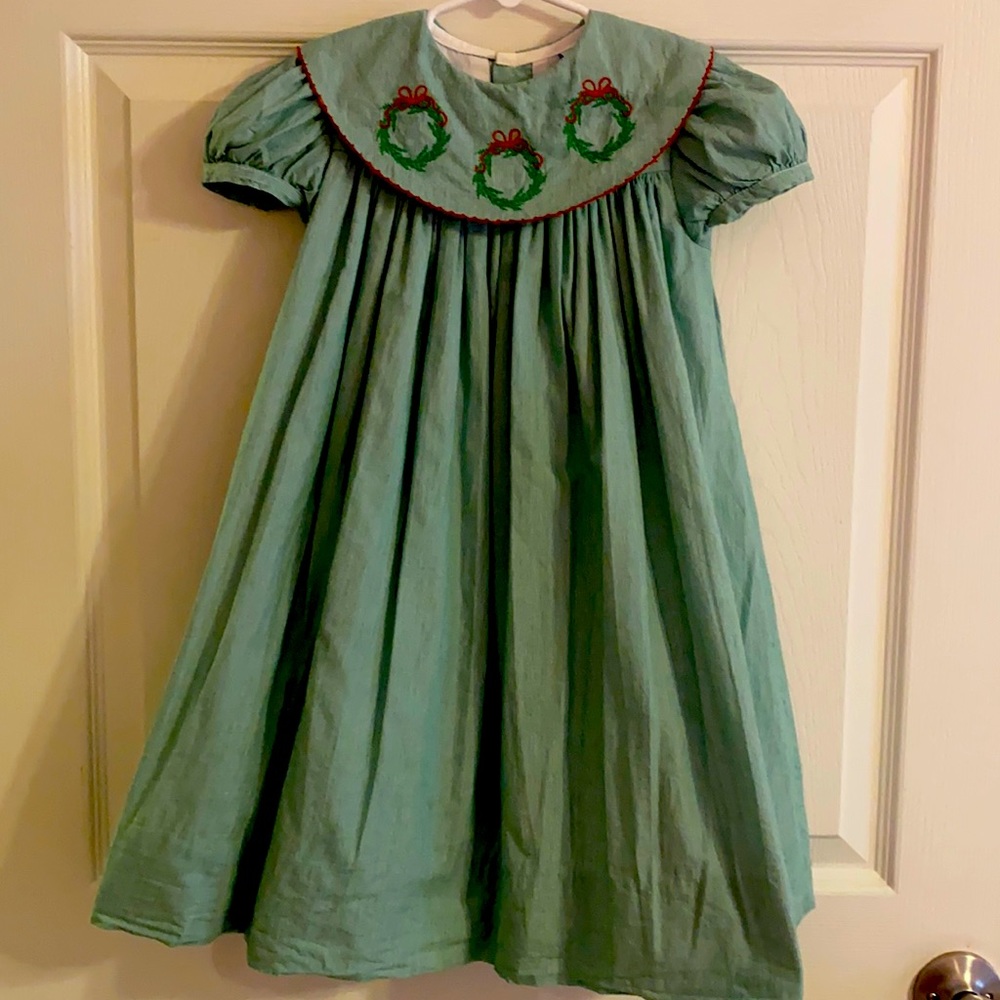 Bailey Boys Wreath Christmas Dress